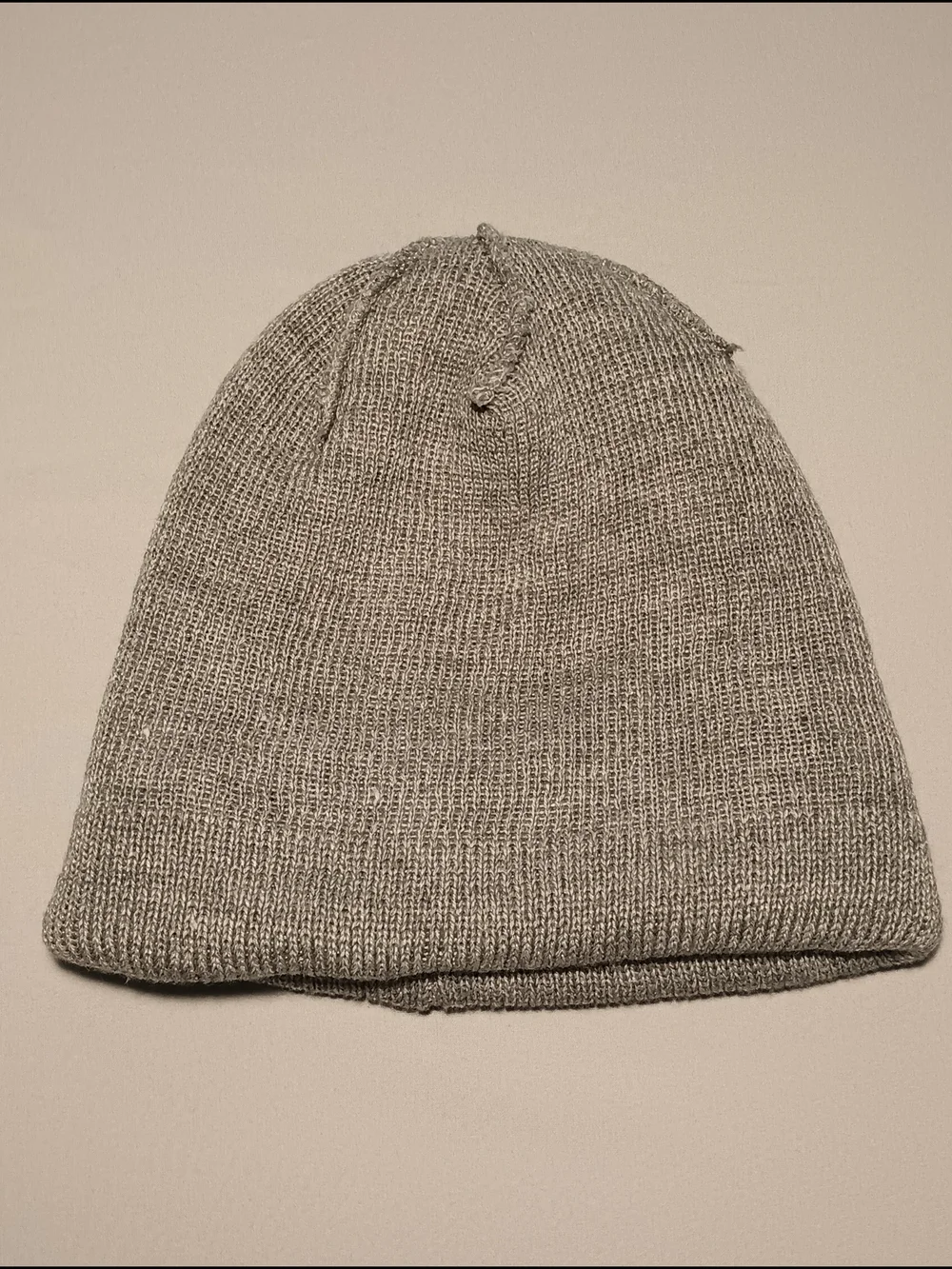 Adidas Originals Women's Trefoil Heather Gray/White Knit Beanie